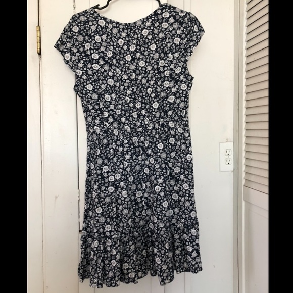 J. Crew Faux Wrap Floral Ruffle Mini Dress Size 4 - Picture 5 of 6